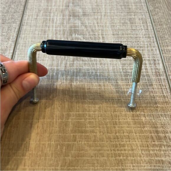 Anthropologie Deauville Handle Gold and Black Knob - Picture 6 of 7